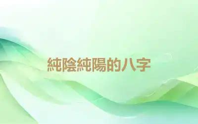 八字純陰|八字純陽純陰的人命運會怎樣？